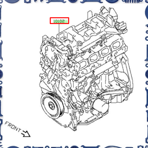 Nissan X-Trail (HNT32, 04.2015–04.2017) Bearing & Short Engine Assembly