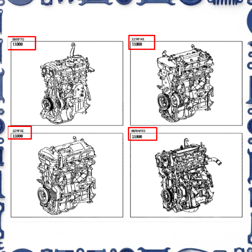 Toyota Corolla (ZWE211-AEXEB) Partial Engine Assembly