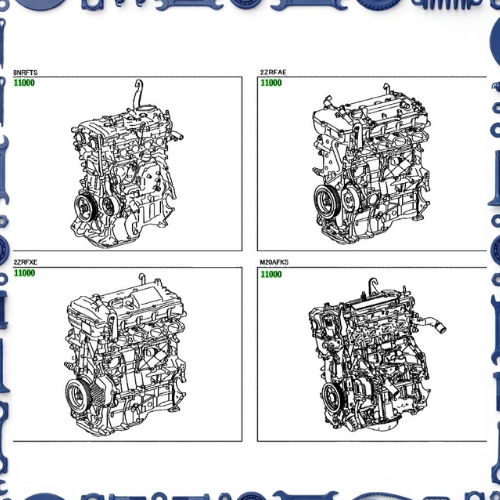 Toyota Corolla (ZWE211-AEXSB) Partial Engine Assembly