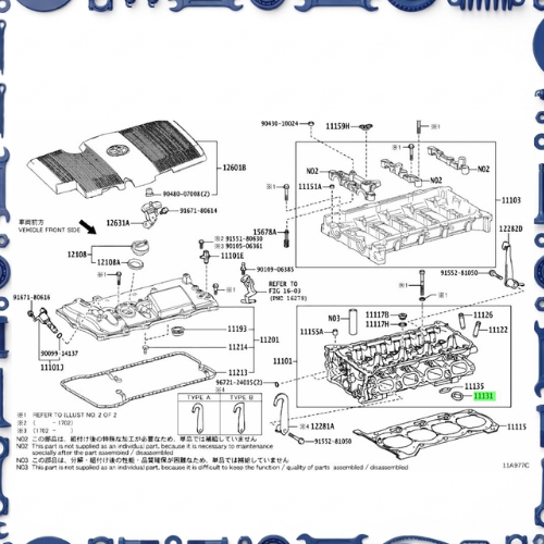 Toyota Corolla (ZWE211-AEXSB) Cylinder Head