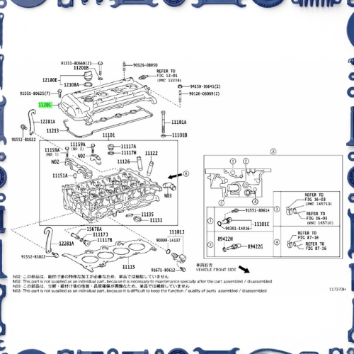 Toyota Aqua (NHP10-AHXCB) Cylinder Head
