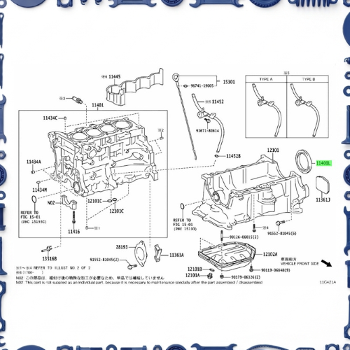 Toyota Aqua (NHP10-AHXCB) Cylinder Block