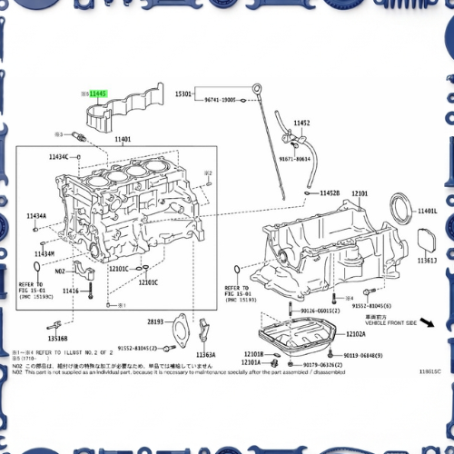 Toyota Aqua (NHP10-AHXCB) Cylinder Block