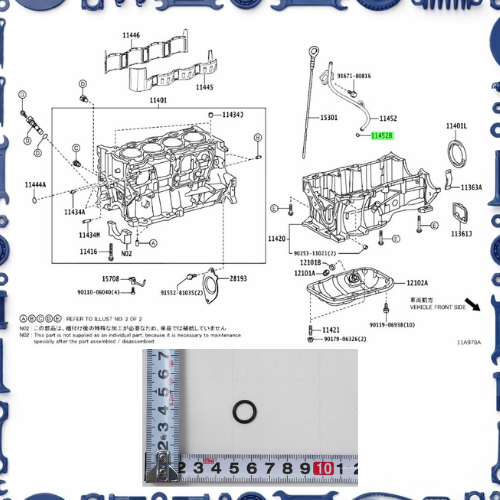 Toyota Aqua (NHP10-AHXCB) Cylinder Block