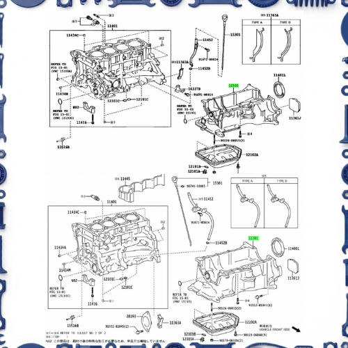 Toyota Aqua (NHP10-AHXCB) Cylinder Block