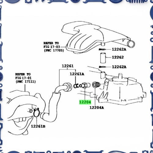 Toyota Aqua (NHP10-AHXCB) Ventilation Hose