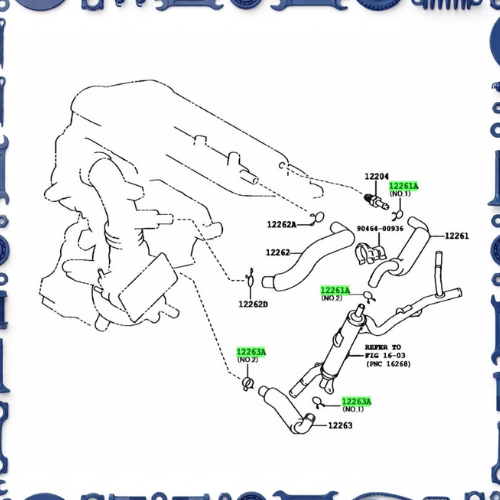 Toyota Aqua (NHP10-AHXCB) Ventilation Hose