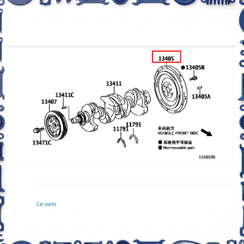Toyota Aqua (NHP10-AHXCB) Crankshaft &amp; Piston Set