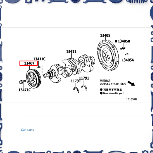 Toyota Aqua (NHP10-AHXCB) Crankshaft &amp; Piston Set