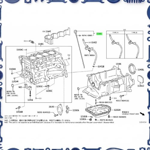 Toyota Aqua (NHP10-AHXCB) Cylinder Block