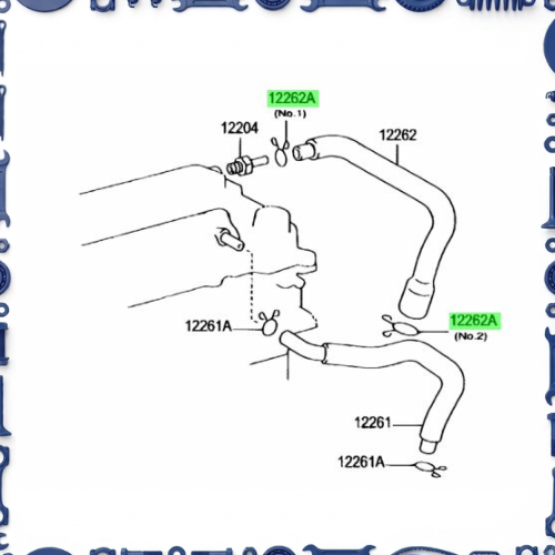 Toyota Aqua (NHP10-AHXCB) Ventilation Hose