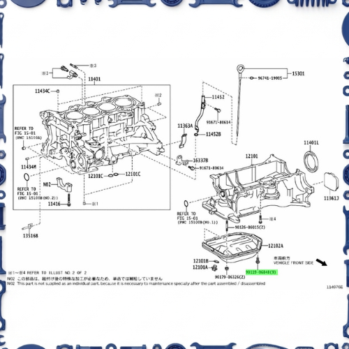 Toyota Aqua (NHP10-AHXCB) Cylinder Block