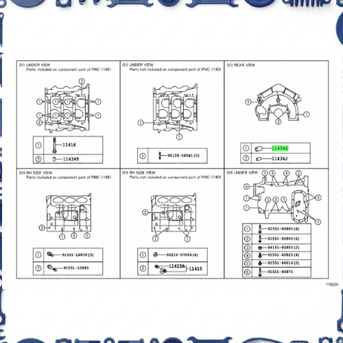 Toyota Aqua (NHP10-AHXCB) Cylinder Block