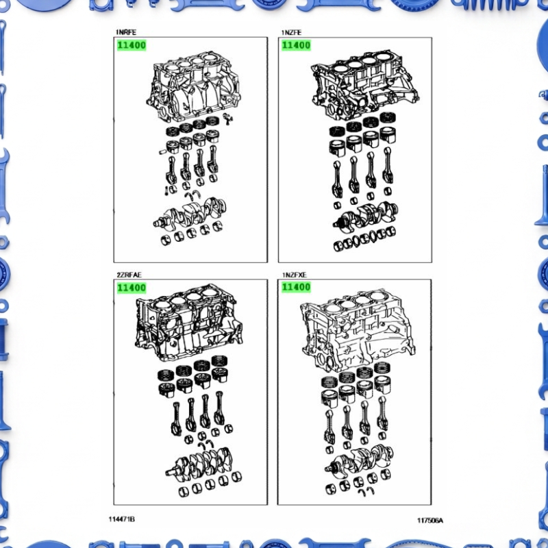 Toyota Aqua (NHP10-AHXCB) Short Block Assembly
