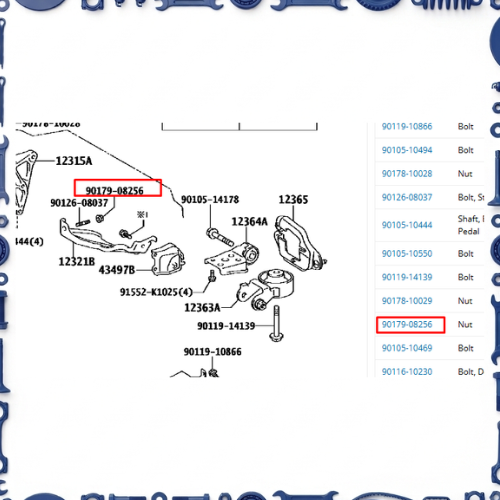 Toyota Aqua (NHP10-AHXCB) Engine Mounting