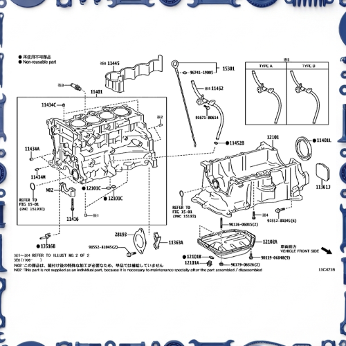 Toyota Aqua (NHP10-AHXCB) Cylinder Block