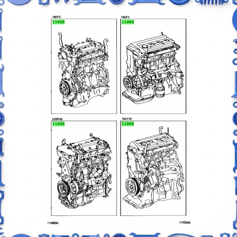 Toyota Aqua, NHP10-AHXCB Partial Engine Assembly