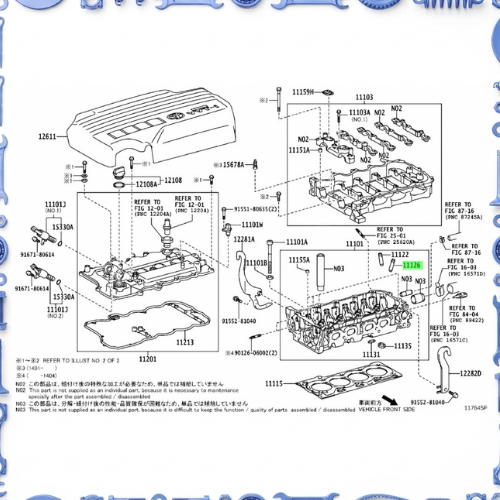 Cylinder head for Toyota 11122-47020