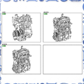 Partial engine assembly for Toyota 19000-15380