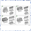 Short block assembly for Toyota 11400-37280 11400 (IRRG)