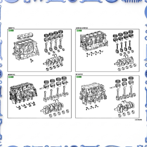 Short block assembly for Toyota 11400-37280 11400 (IRRG)
