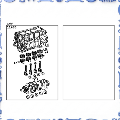 Short block assembly for Toyota 11400-36070