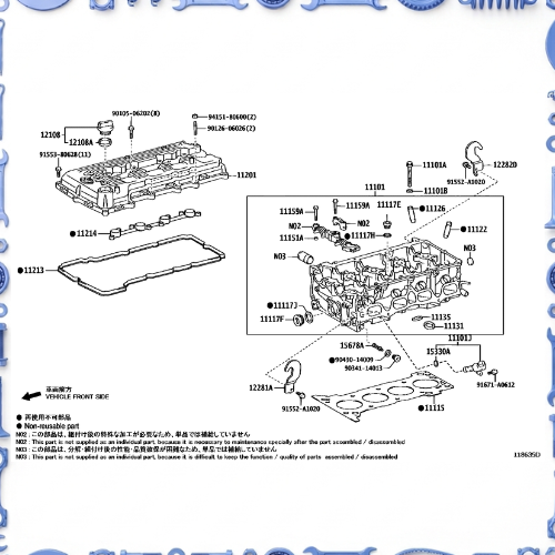 Cylinder head for Toyota 11201-75054