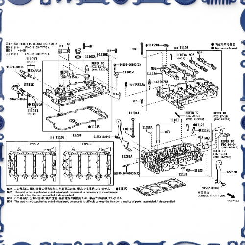 Cylinder head for Toyota 11122-31041