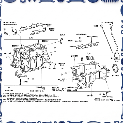 Cylinder block for Toyota 11445-47020