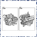 Partial engine assembly for Toyota 19000-38430