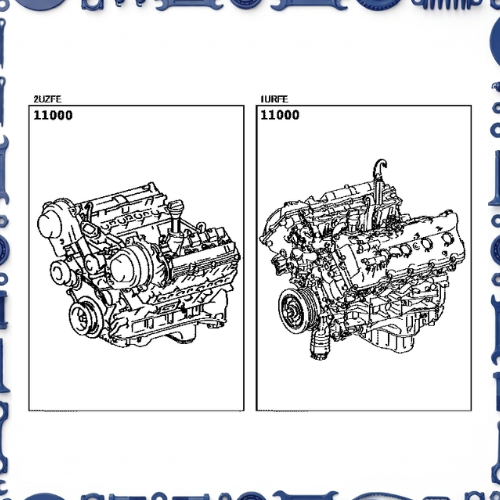 Partial engine assembly for Toyota 19000-38430