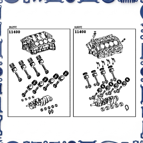 Short block assembly for Toyota 11400-38111