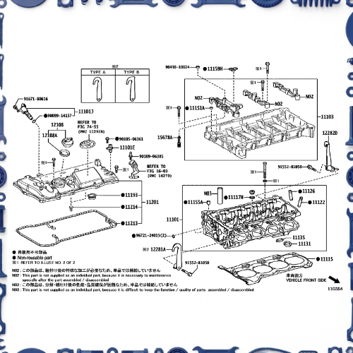 Cylinder head for Toyota 11115-37071