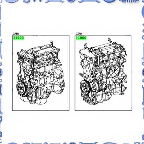 Partial engine assembly for Toyota 19000-37680