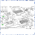 Cylinder head for Toyota 15330-37010