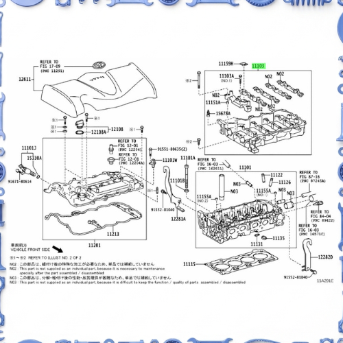 Cylinder head for Toyota 11122-47020