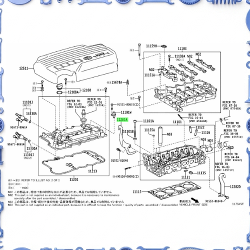 Cylinder head for Toyota 11122-47020