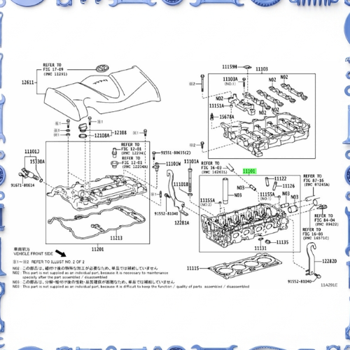 Cylinder head for Toyota 11122-47020
