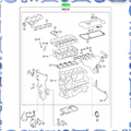 Engine overhaul gasket kit for Toyota  04111-37500
