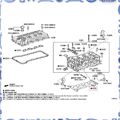 Cylinder head for Toyota 11201-75054