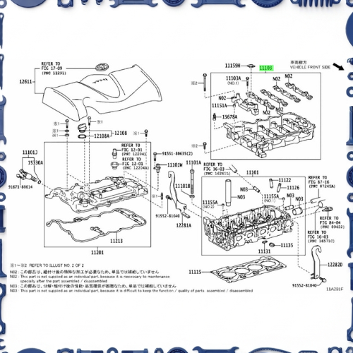 Cylinder head for Toyota 11103 - HOUSING SUB-ASSY, CAMSHAFT 11103-47902