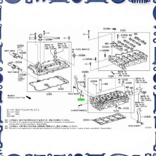 Cylinder head for Toyota 11103 - HOUSING SUB-ASSY, CAMSHAFT 11103-47902