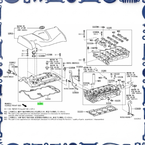 Cylinder head for Toyota 11103 - HOUSING SUB-ASSY, CAMSHAFT 11103-47902