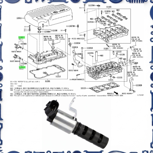 Cylinder head for Toyota 11103 - HOUSING SUB-ASSY, CAMSHAFT 11103-47902