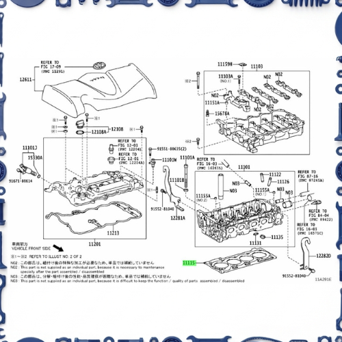 Cylinder head for Toyota 11103 - HOUSING SUB-ASSY, CAMSHAFT 11103-47902