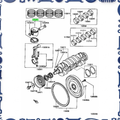 Crankshaft & piston for Toyota 13101-21120