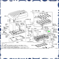 Cylinder head for Toyota 11122-31041
