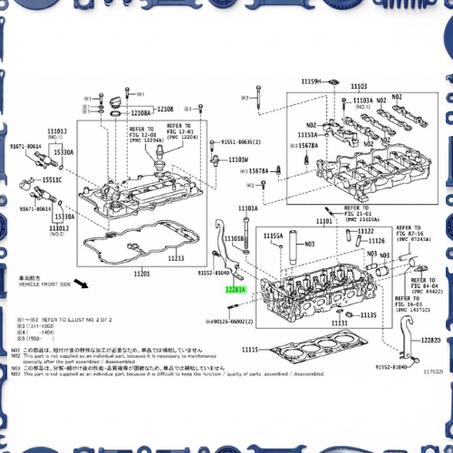 Cylinder head for Toyota 11122-31041