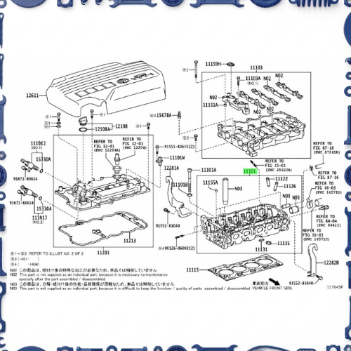 Cylinder head for Toyota 11122-31041