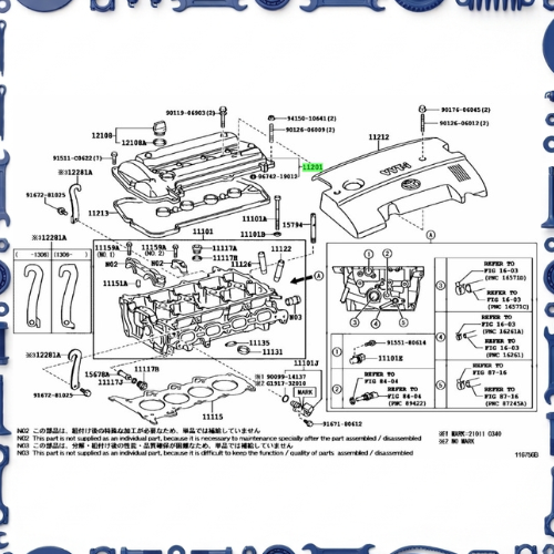 Cylinder head for Toyota 11122-31041